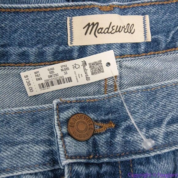 NEW Madewell The Slouchy Boyjean Rosewell Wash, 33 - Picture 13 of 16